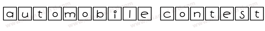 automobile contest字体转换